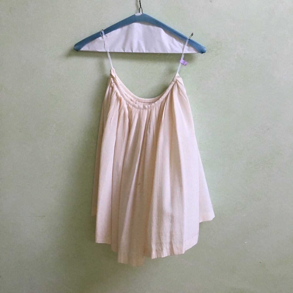 Vintage pleated silk skirt